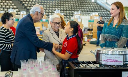 Miguel Ángel Navarro y Beatriz Estrada fortalecen la educación y la nutrición escolar