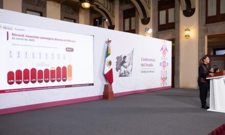 Presidenta Claudia Sheinbaum destaca récord en Inversión Extranjera Directa