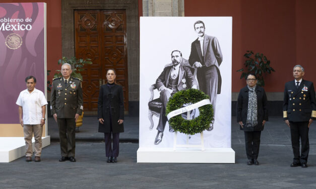 Presidenta Claudia Sheinbaum encabeza conmemoración del 113 aniversario del magnicidio de Francisco I. Madero y José María Pino Suárez
