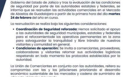 Regreso a la actividad comercial en Guadalajara