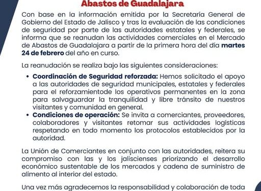 Regreso a la actividad comercial en Guadalajara