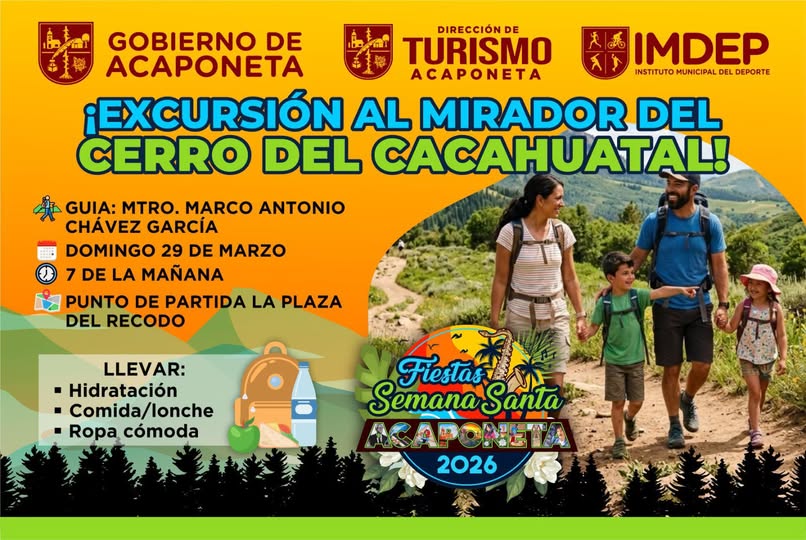 ¡VIVE LA AVENTURA EN EL CERRO DEL CACAHUATAL ESTE DOMINGO EN ACAPONETA!