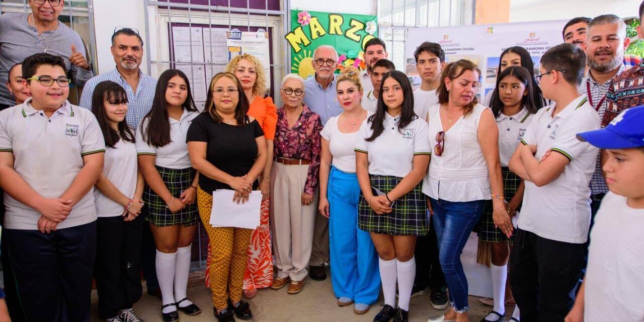 MEJORAS EN LA SECUNDARIA TÉCNICA NO. 4 RAMONA CECEÑA EN TEPIC