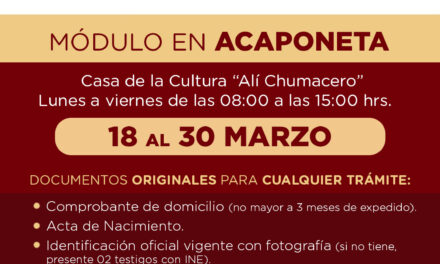 MÓDULO DEL INE EN ACAPONETA: FECHAS, HORARIOS Y REQUISITOS IMPORTANTES
