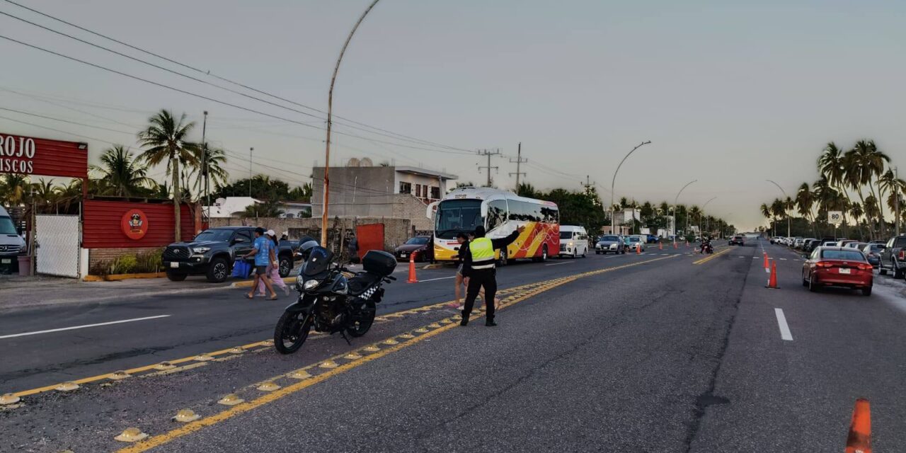 OPERATIVO VIAL EN BOULEVARD MATANCHEN POR COMPETENCIA “AGUAS ABIERTAS”