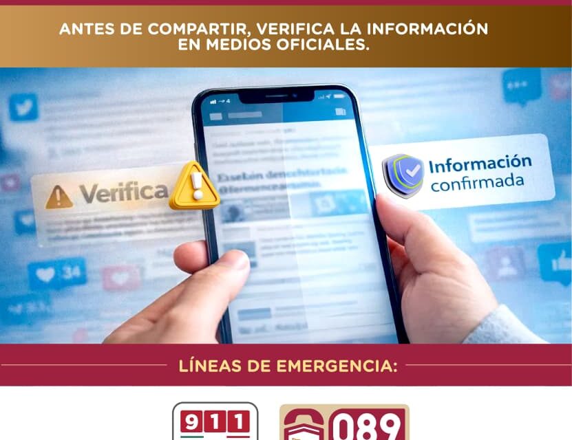 Miguel Ángel Navarro Quintero LLAMA A INFORMARSE EN CANALES OFICIALES Y REPORTAR EMERGENCIAS