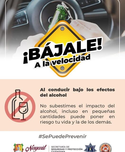¡SI TOMAS NO MANEJES! PROTEGE TU VIDA Y EVITA ACCIDENTES