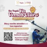 ALUMBRADO PÚBLICO TRABAJA DÍA Y NOCHE PARA MANTENER TEPIC BIEN ILUMINADO
