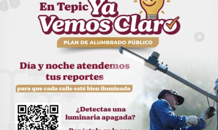 ALUMBRADO PÚBLICO TRABAJA DÍA Y NOCHE PARA MANTENER TEPIC BIEN ILUMINADO