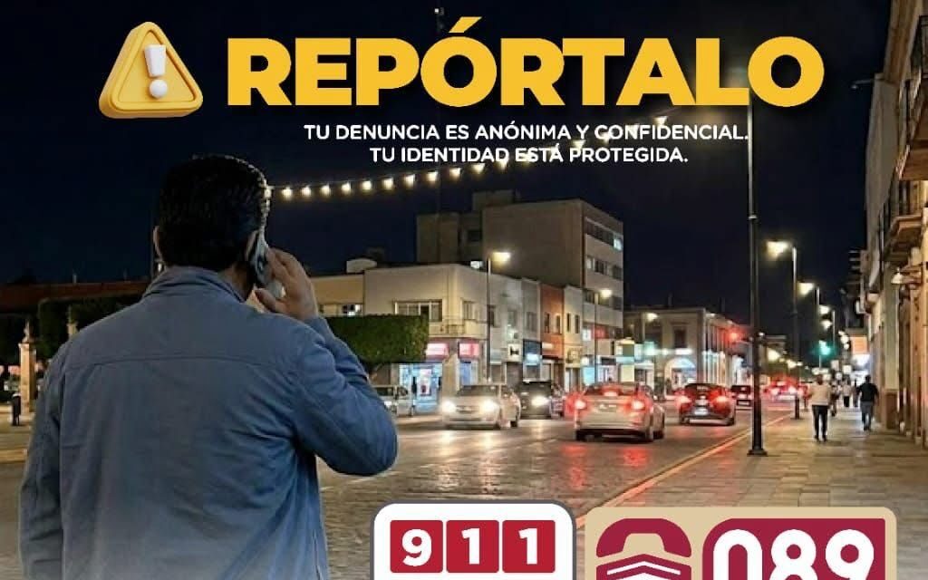 ¡ALERTA! REPORTA SITUACIONES SOSPECHOSAS DE INMEDIATO