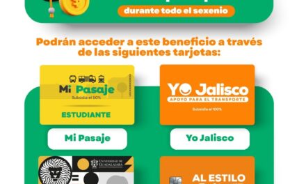 ¡TRANSPORTE A SOLO $5 PARA ESTUDIANTES EN JALISCO!