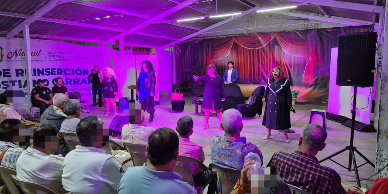 SSPC PRESENTA MUSICAL EN CERESO “VENUSTIANO CARRANZA” PARA IMPULSAR LA REINSERCIÓN SOCIAL