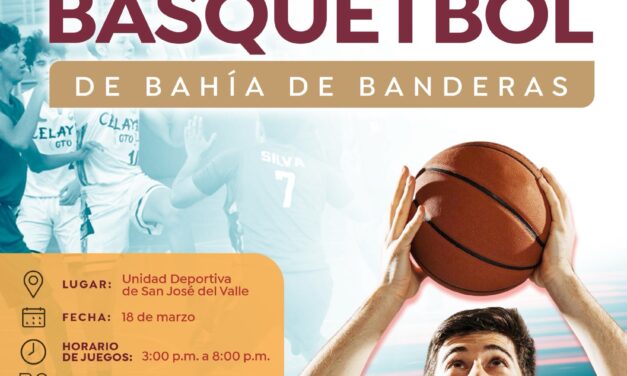Gobierno municipal invita a participar en la Liga Estudiantil de Básquetbol de Bahía de Banderas