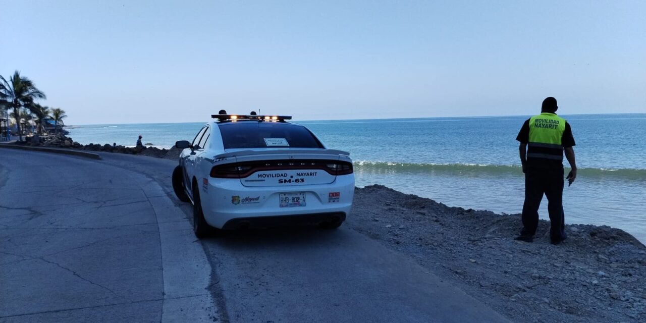 GOBIERNO DE NAYARIT REFUERZA OPERATIVO VIAL EN EL BOULEVARD MATANCHEN