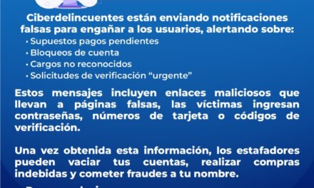 ALERTA POR ESTAFAS DIGITALES: PROTEGE TUS DATOS PERSONALES