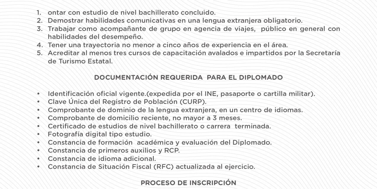 CONVIÉRTETE EN GUÍA PROFESIONAL Y PROMOTOR DE LA CULTURA DE NAYARIT