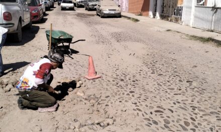 TRABAJOS DE MANTENIMIENTO EN CALLE BRAVO: TOMA PRECAUCIONES