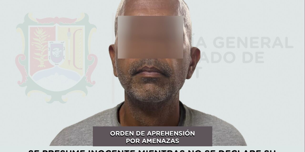 DETENIDO PRESUNTO RESPONSABLE DE AMENAZAS CONTRA UNA MUJER
