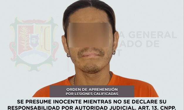 CAPTURADO EN BAHÍA DE BANDERAS POR LESIONES CALIFICADAS