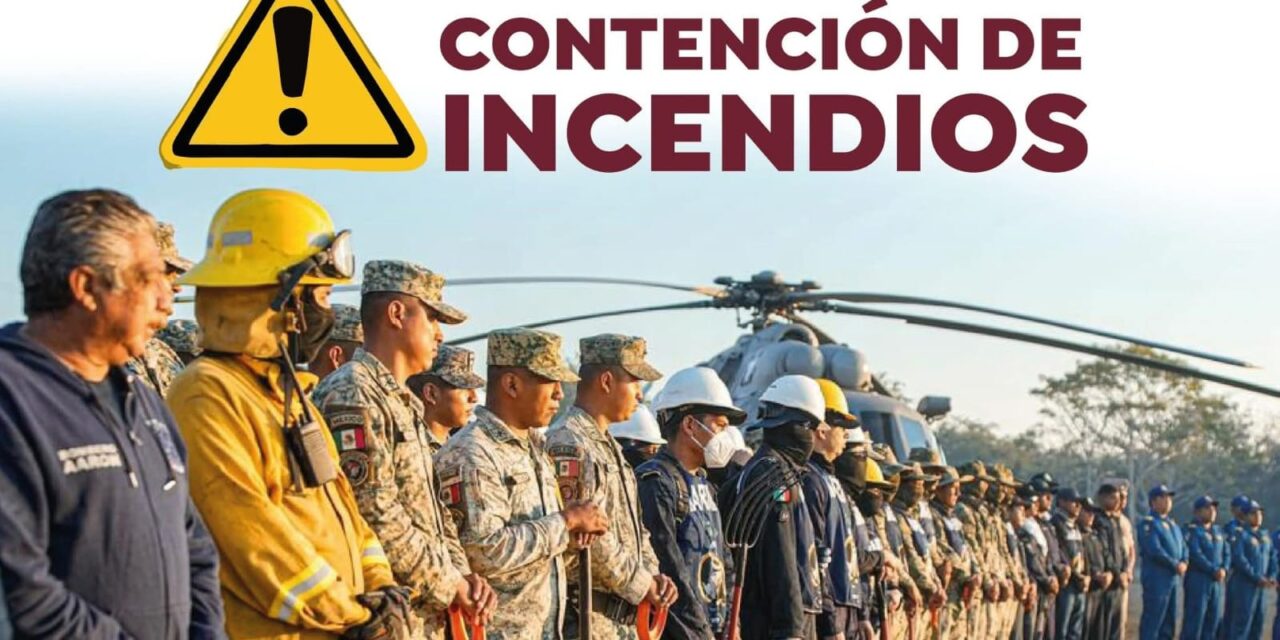 CONTINÚAN AVANCES EN LA CONTENCIÓN DEL INCENDIO FORESTAL EN LA CRUZ DE HUANACAXTLE