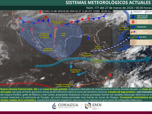 LLUVIAS AISLADAS Y ALTAS TEMPERATURAS MARCAN EL CLIMA EN NAYARIT ESTE 27 DE MARZO