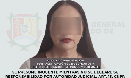 CAPTURADA POR FALSIFICACIÓN DE DOCUMENTOS Y EL DELITO DE ABOGADOS, PATRONOS Y LITIGANTES