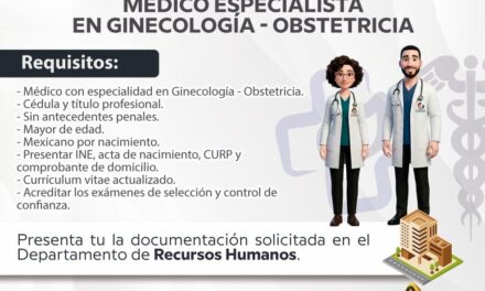 CONVOCATORIA: FISCALÍA DE NAYARIT BUSCA MÉDICO ESPECIALISTA EN GINECOLOGÍA Y OBSTETRICIA