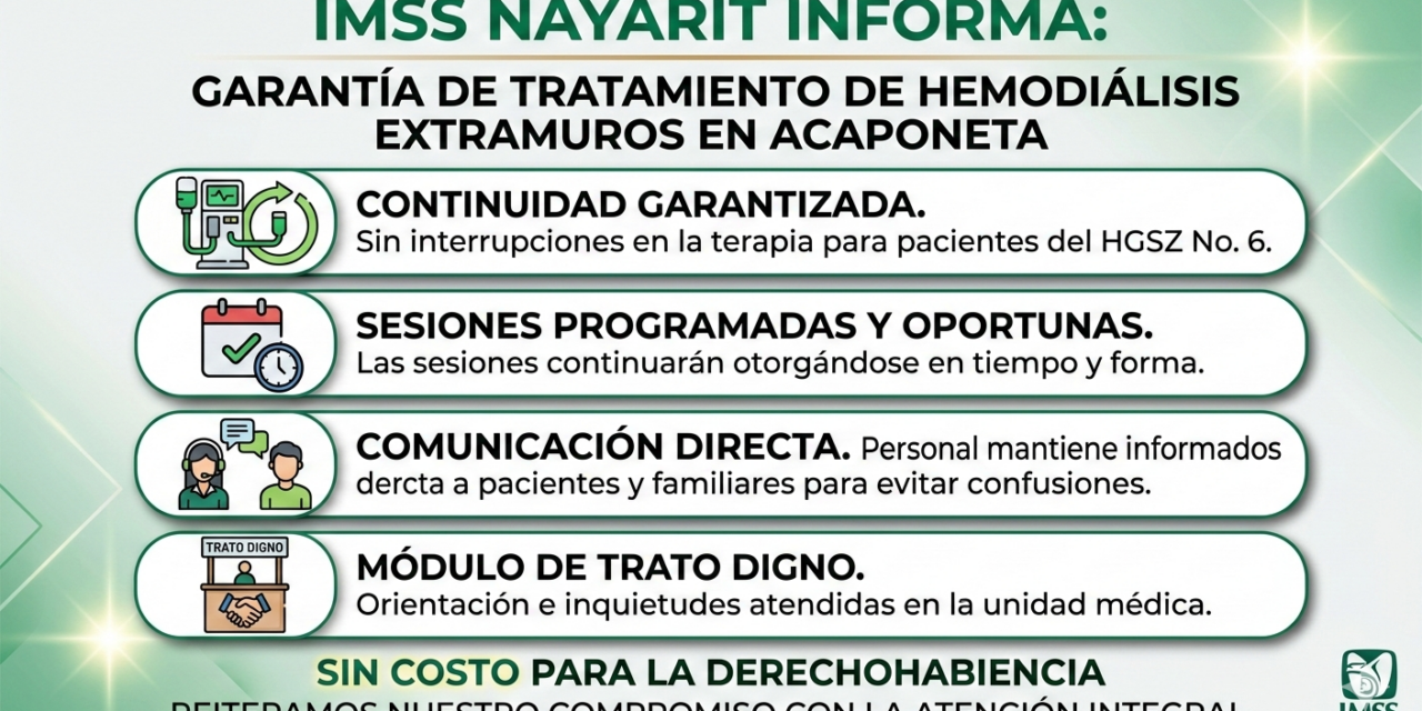Sector salud informa