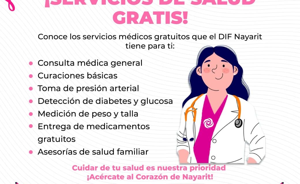 En DIF Nayarit, tu salud es la prioridad.