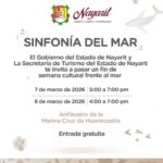 Invita Gobierno de Nayarit a disfrutar del evento cultural gratuito “Sinfonía del Mar”