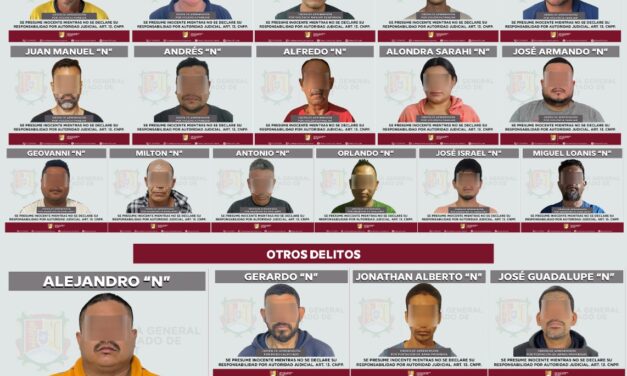 EJECUTADAS 34 ÓRDENES DE APREHENSIÓN EN DISTINTOS MUNICIPIOS DE NAYARIT