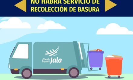 AVISO IMPORTANTE: SUSPENSIÓN DE RECOLECCIÓN DE BASURA ESTE 1 DE MAYO