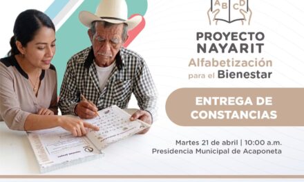 ENTREGA DE CONSTANCIAS DEL PROGRAMA DE ALFABETIZACIÓN PARA ADULTOS