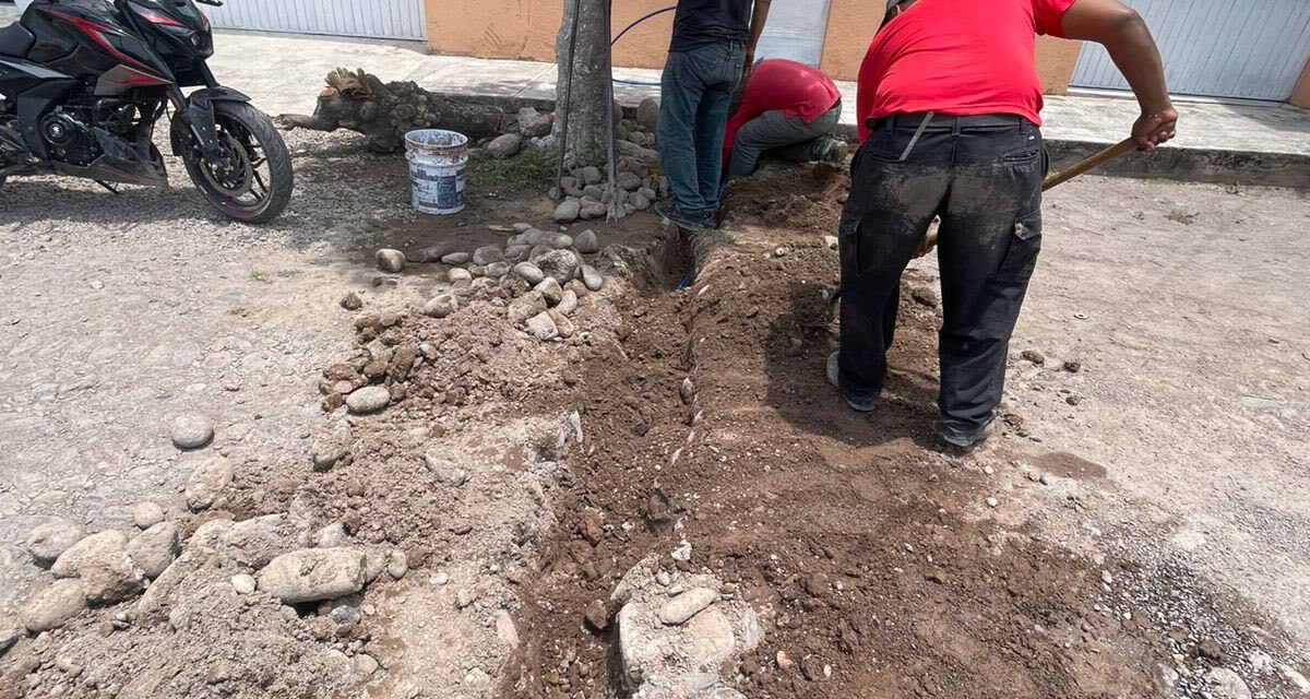 FINALIZAN TRABAJOS EN RED DE AGUA EN CALLE OAXACA