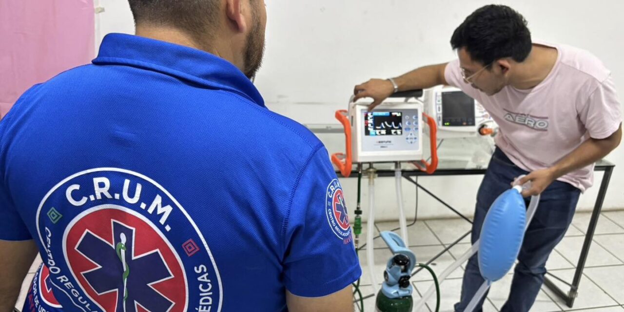 Fortalece CRUM Nayarit atención de urgencias con equipo de soporte vital avanzado