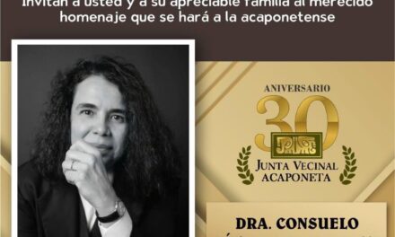 HOMENAJE A LA DRA. CONSUELO SÁIZAR EN EL 30 ANIVERSARIO CULTURAL DE ACAPONETA