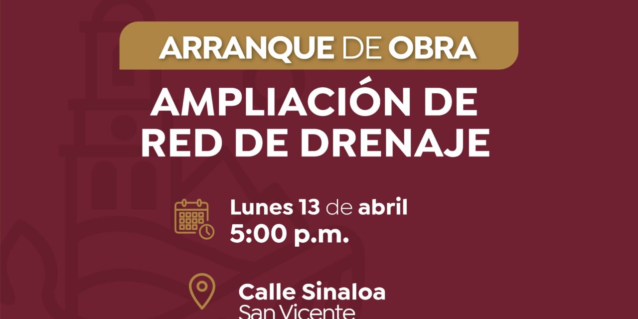 Gobierno de Bahía de Banderas invita al arranque de obra de ampliación de red de drenaje en San Vicente