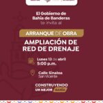 Gobierno de Bahía de Banderas invita al arranque de obra de ampliación de red de drenaje en San Vicente