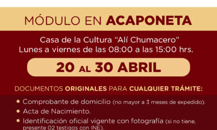 MÓDULO DEL INE EN ACAPONETA: FECHAS, HORARIOS Y REQUISITOS
