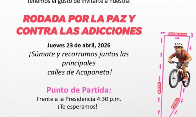 ¡TODO LISTO PARA LA RODADA POR LA PAZ Y CONTRA LAS ADICCIONES!