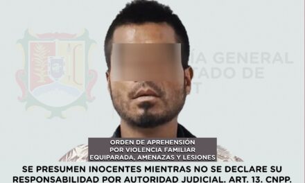 APREHENDIDO POR VIOLENCIA FAMILIAR EQUIPARADA, AMENAZAS Y LESIONES
