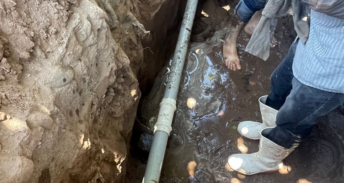 SE RESTABLECE EL SERVICIO DE AGUA POTABLE EN COLONIA EL JARDÍN