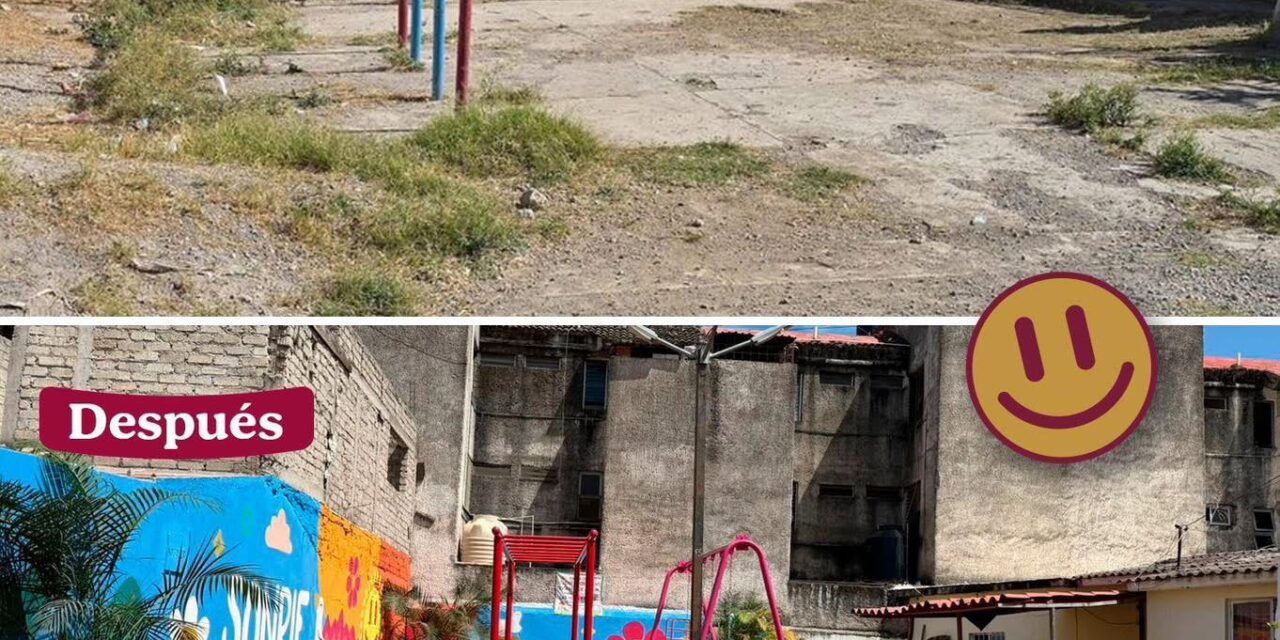 TRANSFORMAN ESPACIO ABANDONADO EN INFONAVIT LOS FRESNOS EN UN ÁREA LLENA DE VIDA