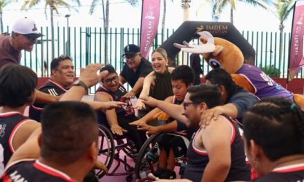 Inaugura Estrella Palacios Liga Estatal de Baloncesto sobre Silla de Ruedas
