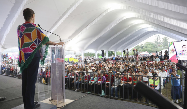 Las y los mexicanos sabemos que México es un país libre, independiente y soberano; la patria se defiende: Presidenta en Hidalgo