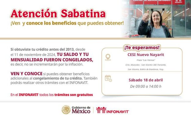 INFONAVIT REALIZARÁ JORNADA SABATINAEN SUS OFICINAS DE NAYARIT
