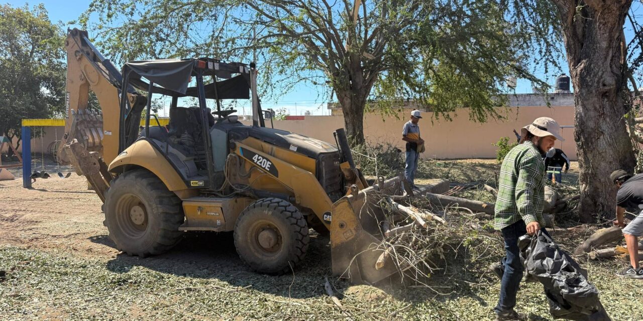 REALIZAN PODAS PREVENTIVAS Y LIMPIEZA EN JARDÍN DE NIÑOS EN XALISCO