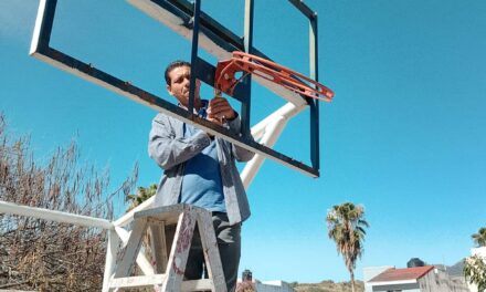 REHABILITAN TABLEROS DE CANCHA EN COLINAS DE XALISCO PARA ESPACIOS DIGNOS