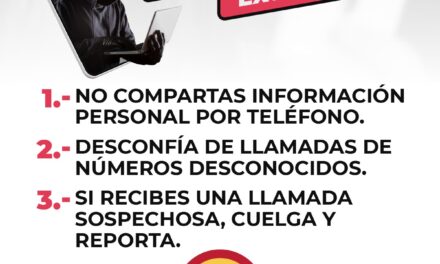 ¡ALTO A LA EXTORSIÓN! NO BRINDES INFORMACIÓN
