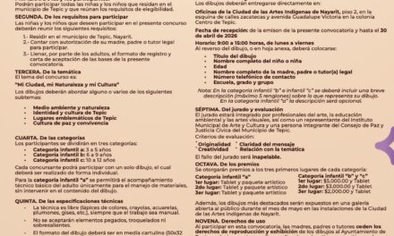 ¡CONCURSO INFANTIL DE DIBUJO EN TEPIC: EXPRESA TU CIUDAD!
